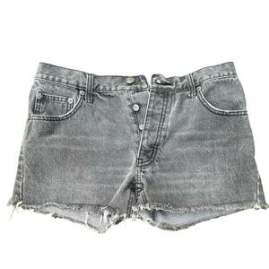 Cheap Monday Women’s Black/Gray Jean Shorts Denim Swedish Brand Teenagers Urban